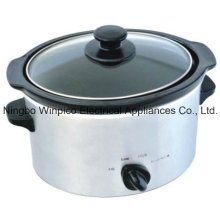 4-Qt (3.5-Liter) Manual Slow Cooker, Stainless Steel